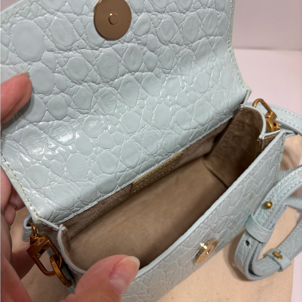 BY FAR Blue Mini Bag with Strap - Picture 9 of 11